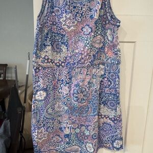 Colorful Paisley Sleeveless Dress